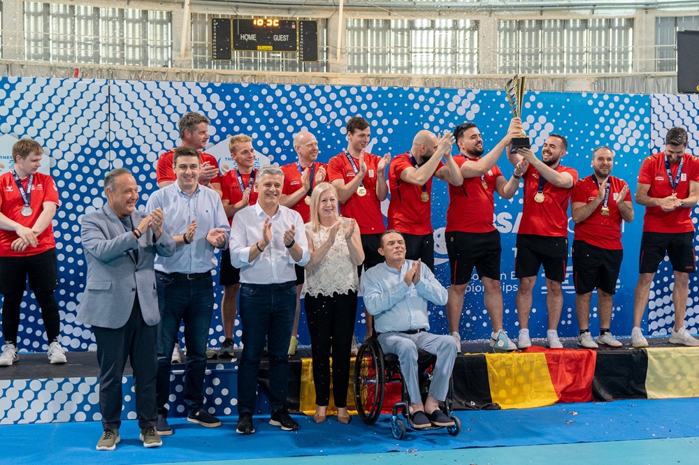 Belgium goalball ceremony