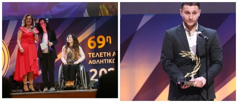 Βραβεία ΠΣΑΤ: Μιχαλεντζάκης και Σταματοπούλου οι κορυφαίοι αθλητές με αναπηρία στη γιορτή του ελληνικού αθλητισμού