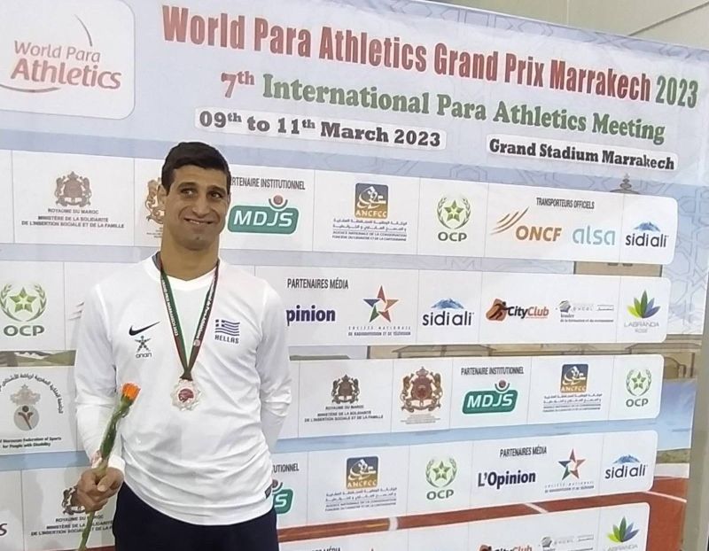 World Para Athletics: «Ασημένιος»  ο Πρωτονοτάριος στο Μαρόκο (pics)